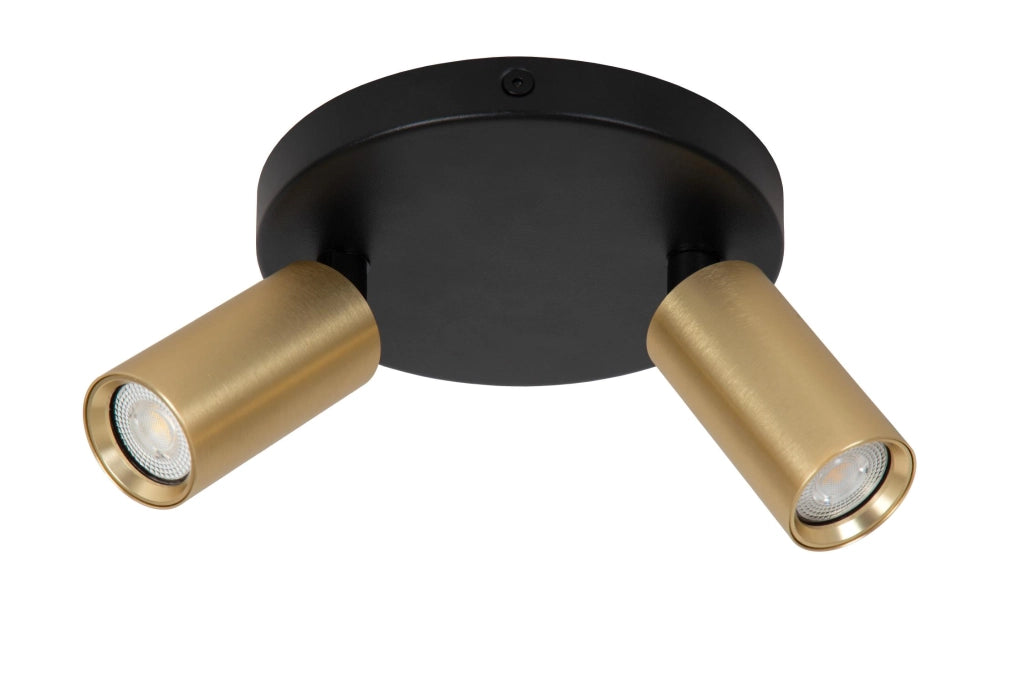 Faretto soffitto RITMO 2xMR11 oro nero Lucide