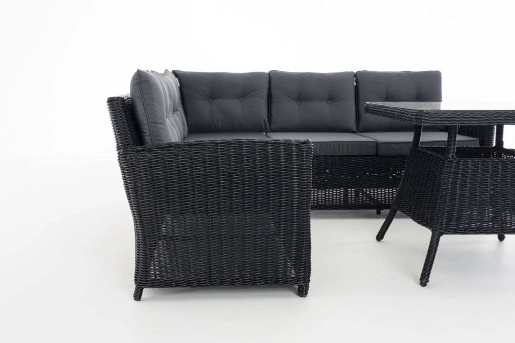 Set angolare Sierra Rundrattan Eisengrau 4