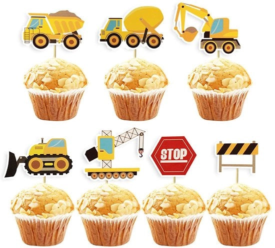 Decorazioni per torte e cupcake - 28 pezzi - Decorazioni per compleanni e feste dei bambini