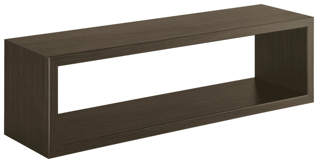 Mensola da Parete 60x18x15,5 cm in Fibra di Legno Regolo Rovere Scuro