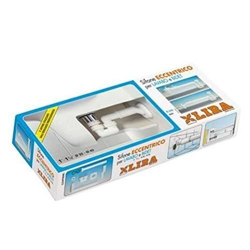 Lira Sifone Eccentrico Lavabo Bidet PP Salvaspazio diametro 11 cm