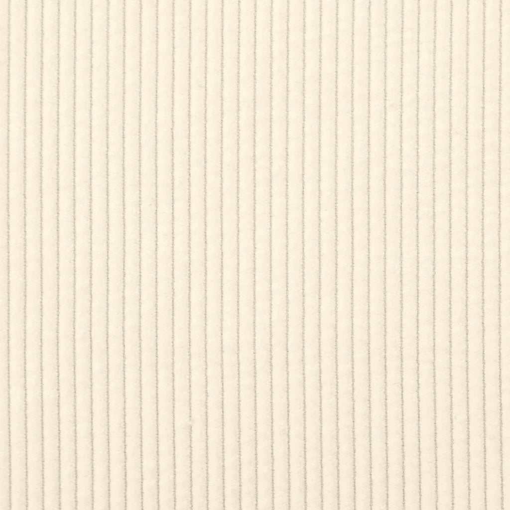 Divano Divanetto Crema 109 cm Tessuto di Velluto a Coste 4100524
