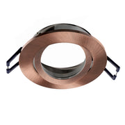 Faretto ad incasso portafaretto rame tondo foro 70mm moderno orientabile supporto lampade GU10 GU5.3 RAME