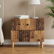 Armadio da Notte con cassetto Legno antico 62 x 34,5 x 48 cm 894093