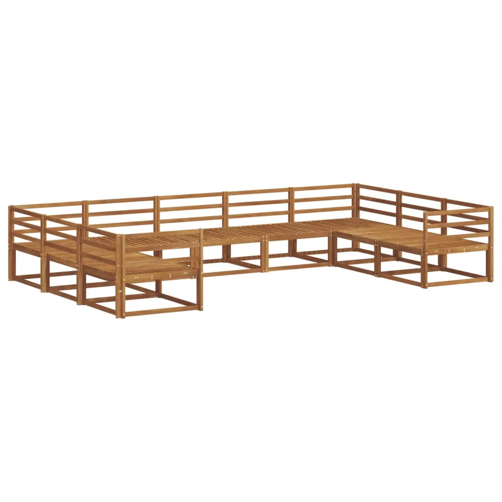 Set di divani da esterno 9 pcs Naturale