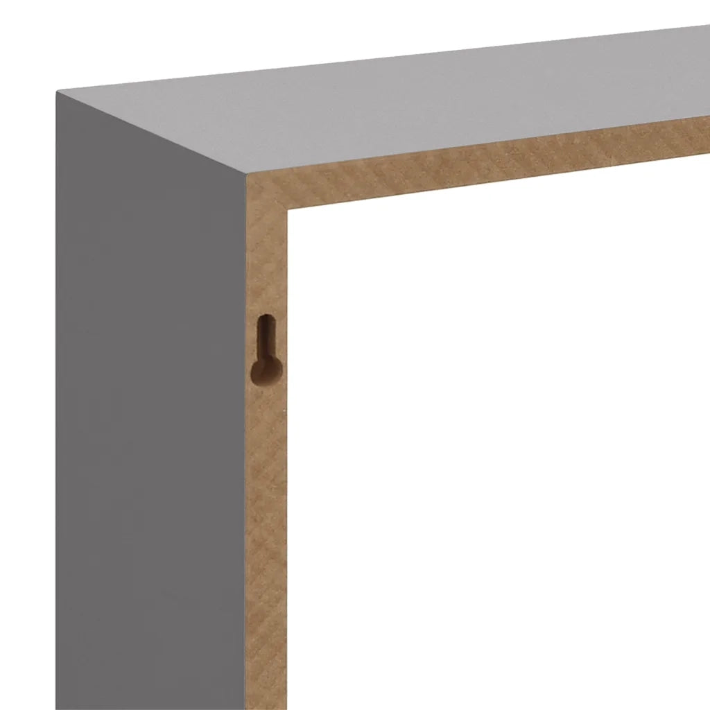 Mensole a Cubo da Parete 3 pz Grigie in MDF cod mxl 33744