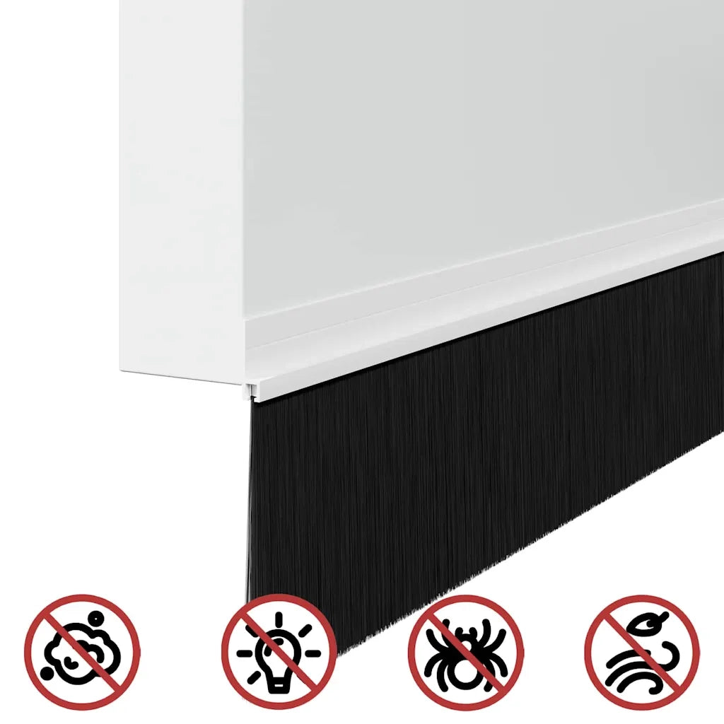 Spazzole per porte autoadesive 12 pz Bianco 100 cm CFW2199381