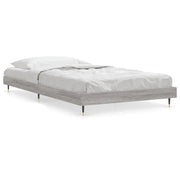 Letto singolo | Letto per adulti | Giroletto Grigio Sonoma 90x190 cm in Legno Multistrato