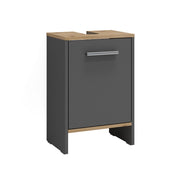Vicco Mobile sottolavabo per bagno Antracite/quercia dorata 38.2 x 57 cm con la porta
