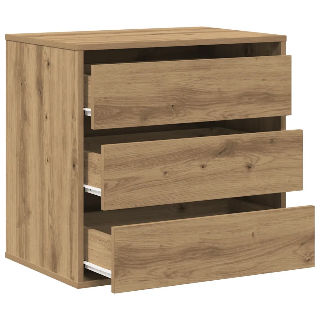 vidaXL Cassettiera Angolare Rovere Artigianale 60x41x58cm Multistrato