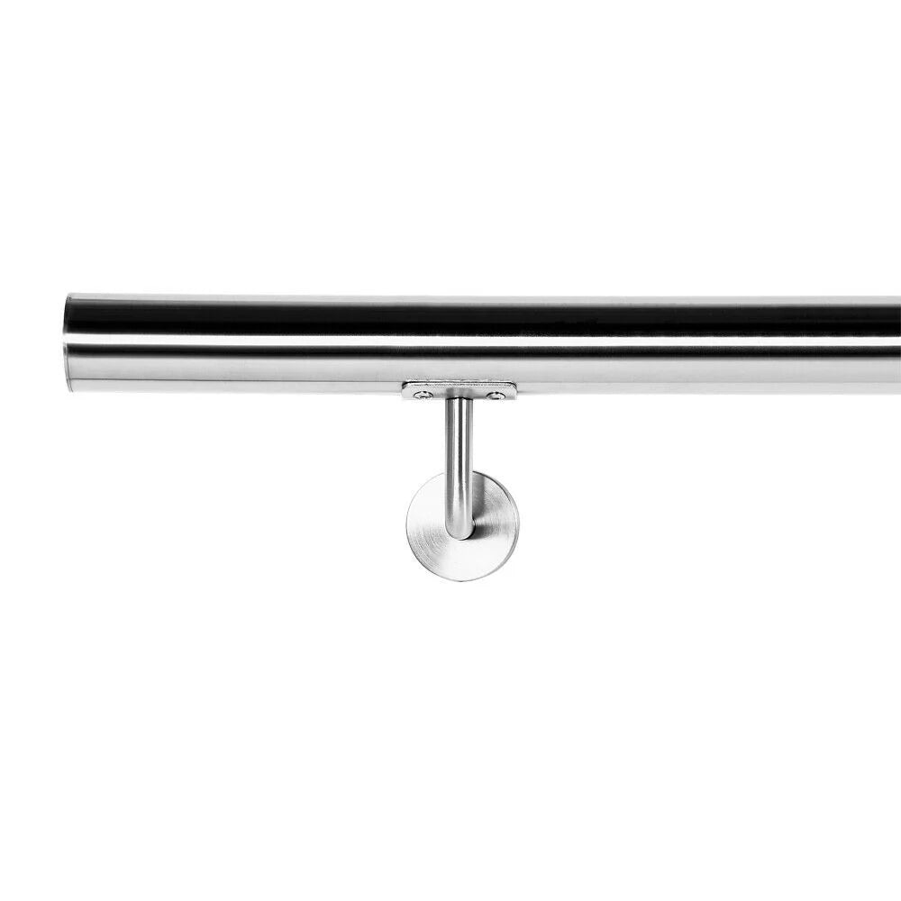 Kit corrimano da parete per scale da 100 cm acciaio raffinato 16_0000698