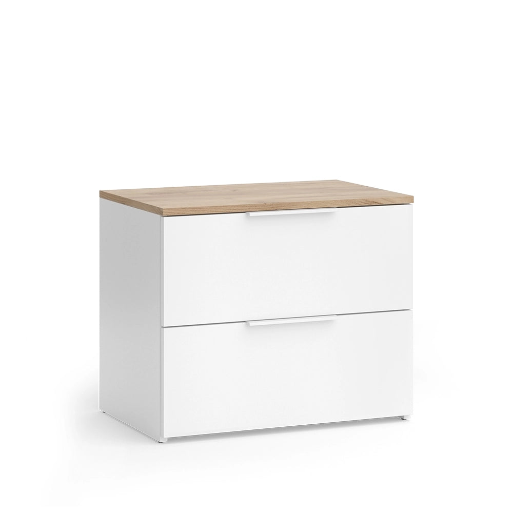 Vicco Cassettiera Bianco/Sonoma 40 x 50 cm con porta