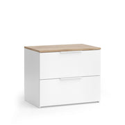 Vicco Cassettiera Bianco/Sonoma 40 x 50 cm con porta