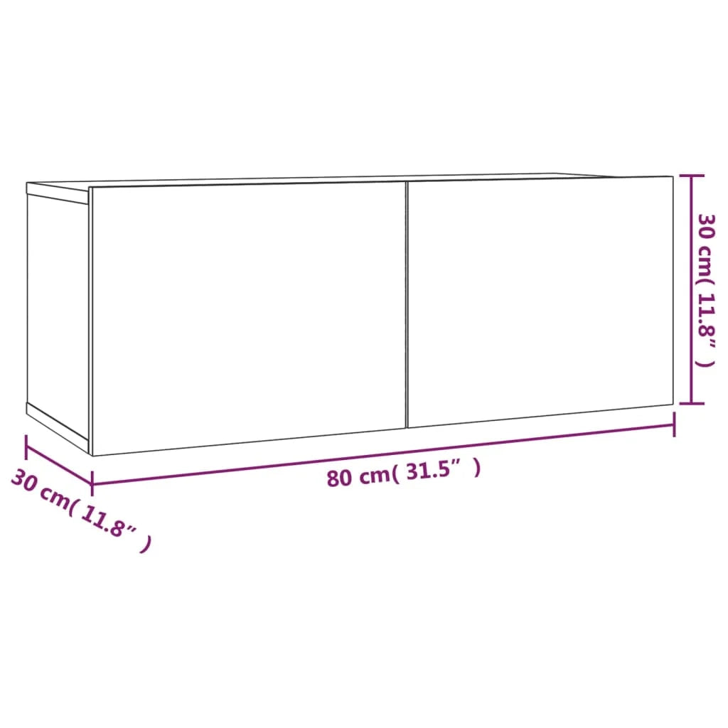 Set di mobili in legno ingegnerizzato Sonoma da 2 pezzi (mobile credenza mobile TV soggiorno camera da letto salotto) - 02_0024454