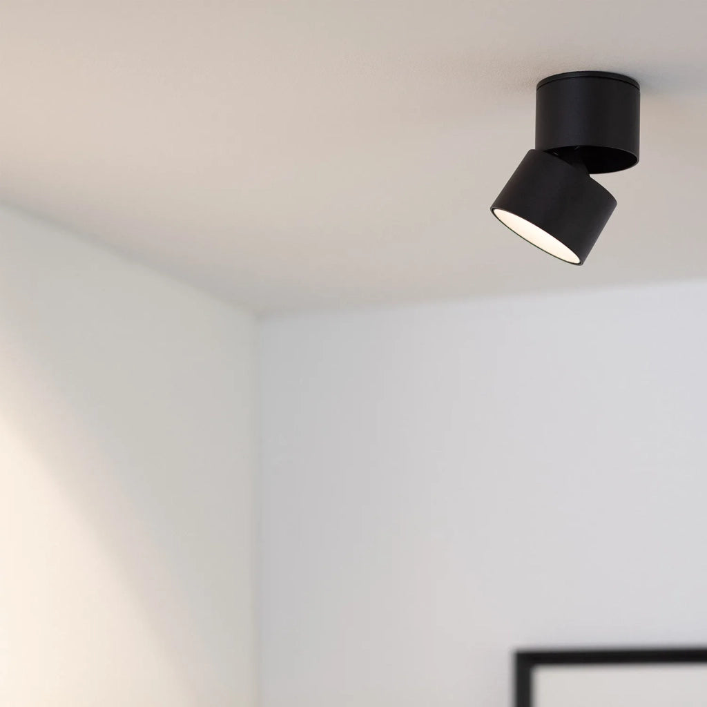 Faretto LED Abruzzo Romeo 7W nero 4000K orientabile