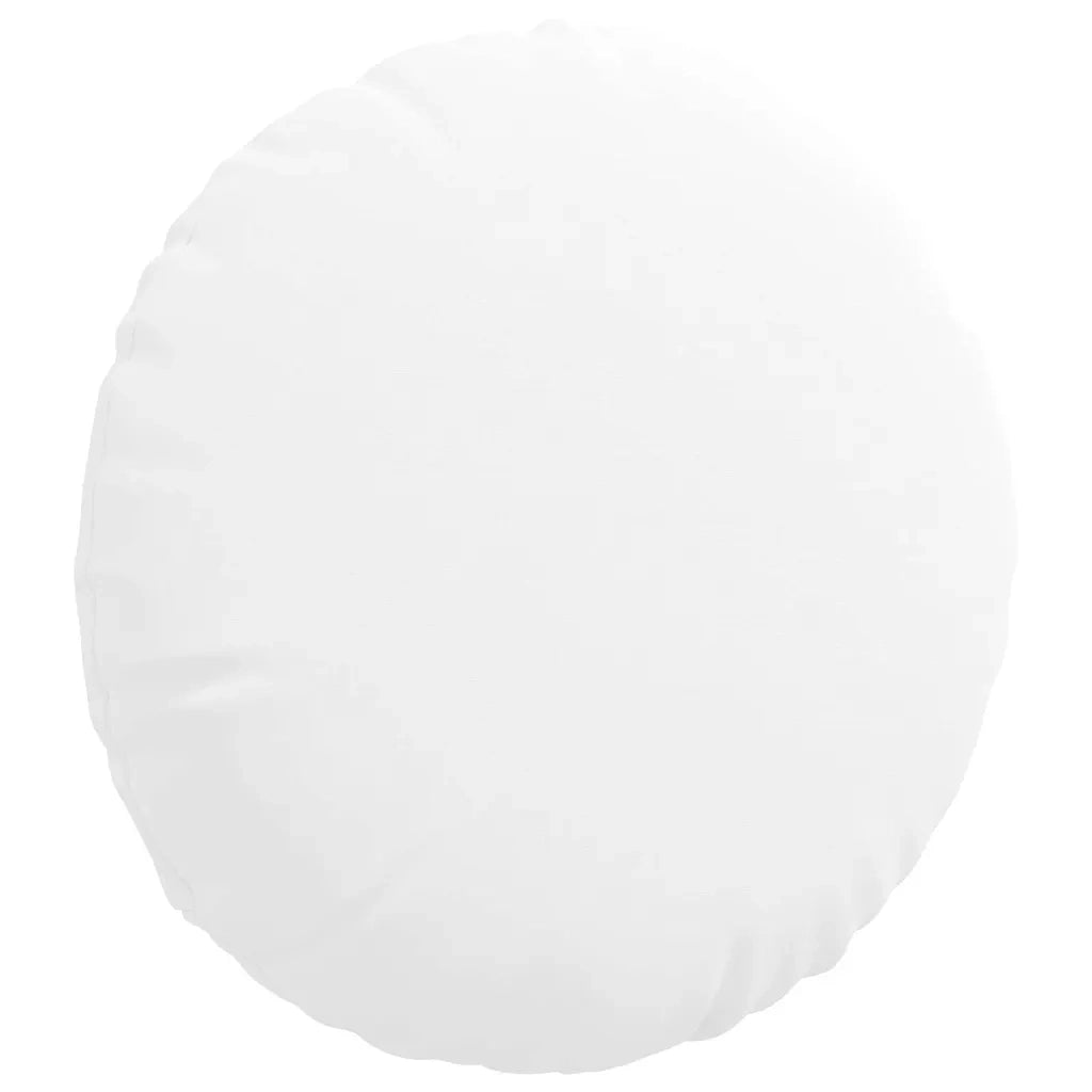 Cuscini per Seduta 2 pcs Bianco Ø40 x 13 cm Tessuto
