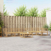 Set di divani da esterno 7 pcs Bianco 79 x 79 x 37 cm 3386533