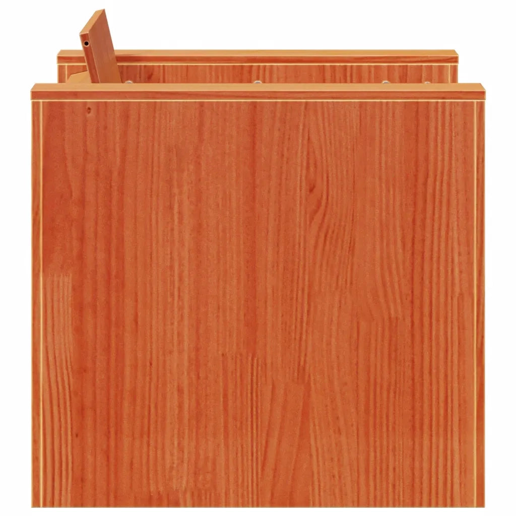 Divano da giardino-Sofa da Giardino-Divano da esterno Marrone Cera 79x60x62 cm Legno Massello Pino
