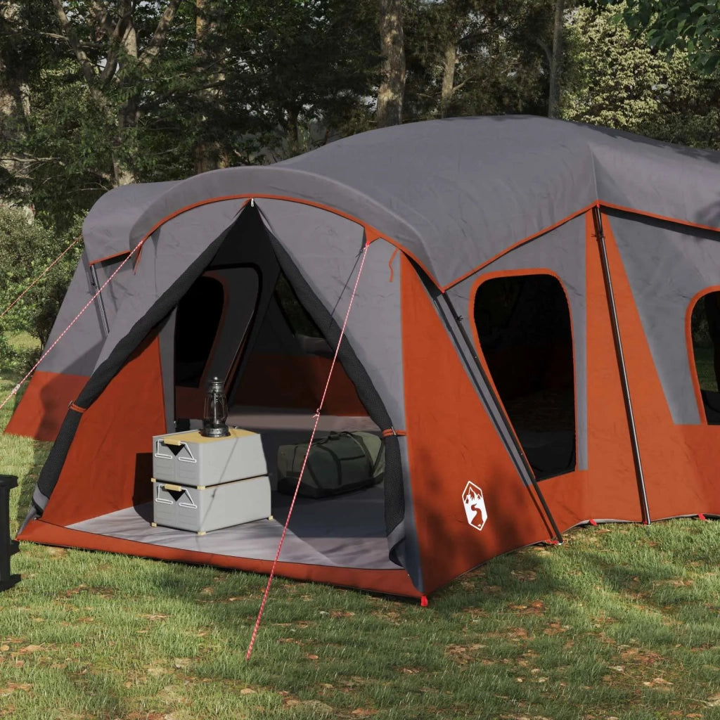 Tenda Familiare Grigio e arancione 610 x 610 x 210 cm