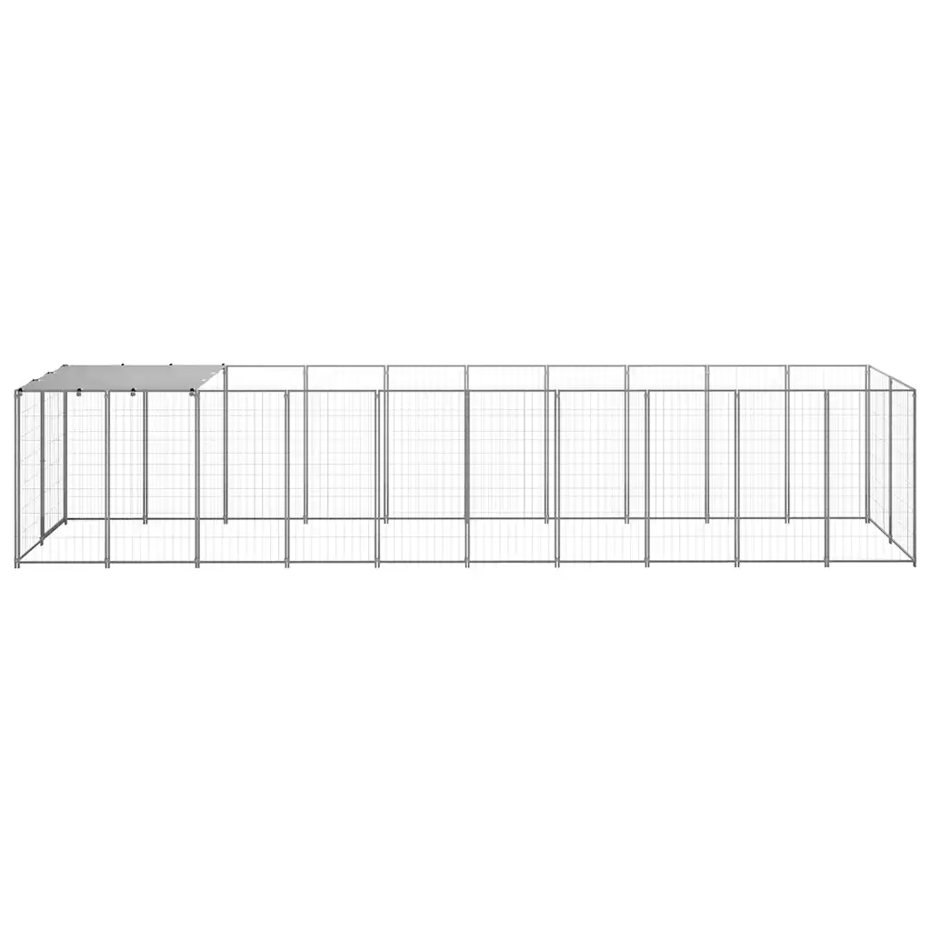 Gabbia per Cani Argento 6,05 mÂ² in Acciaio   cod mxl 44108
