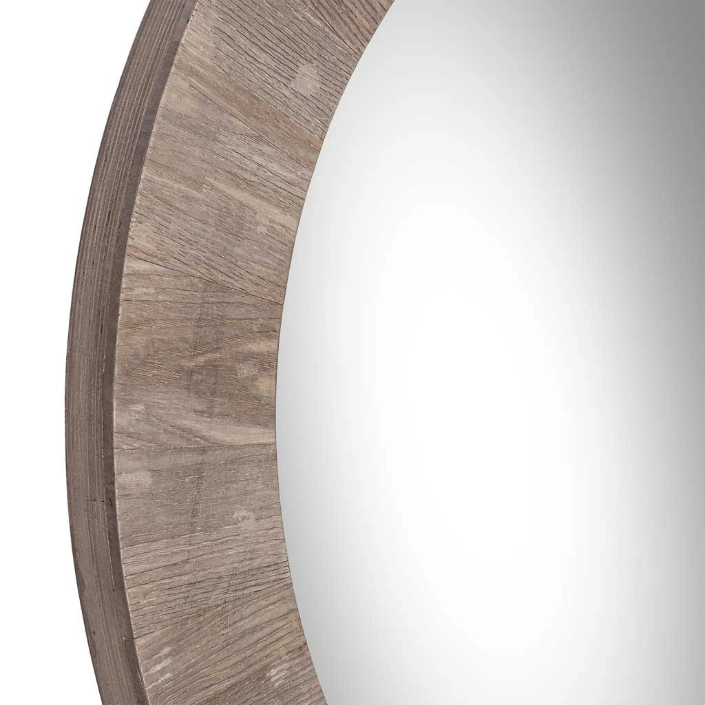 Specchio in legno marrone D80x4 cm