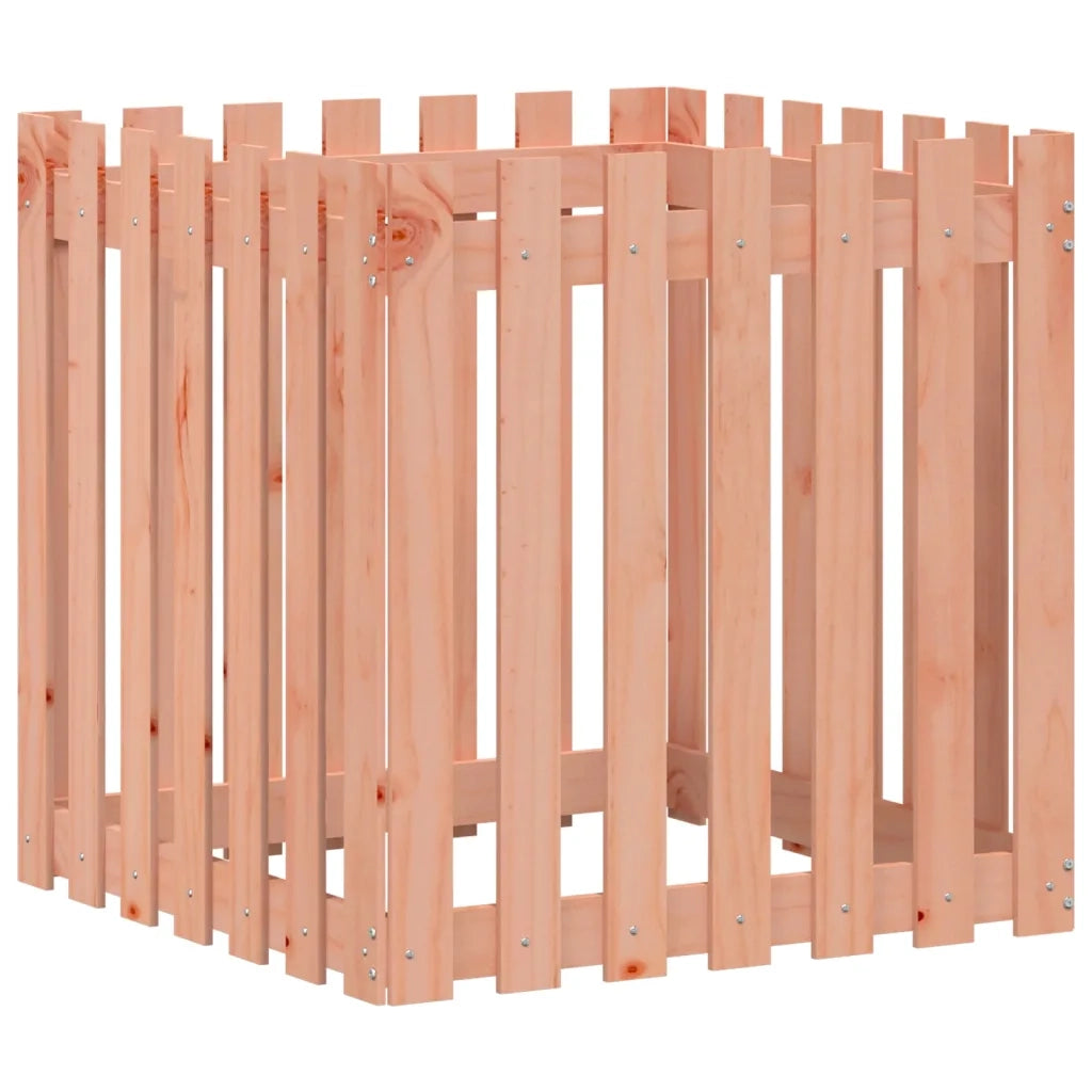 Fioriera Giardino Design Recinzione 70x70x70cm Massello Douglas 832465