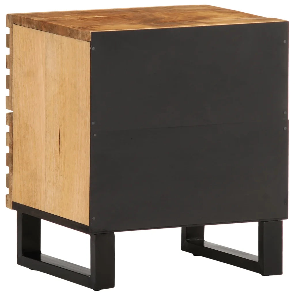 Comodini 2pz 40x34x46 cm in Legno Massello di Mango 377427