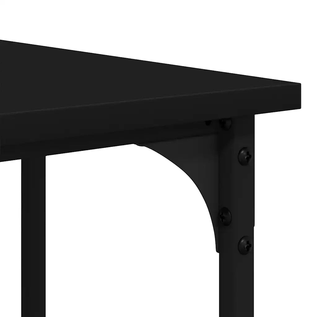 Scrivania Nera 139x139x75 cm in Legno Multistrato 837587