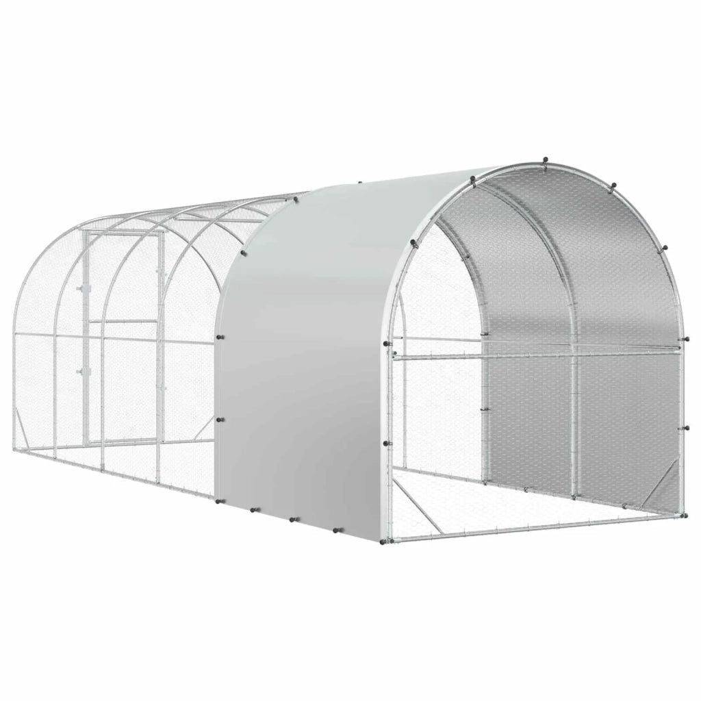Pollaio Argento 600 x 200 x 200 cm Acciaio zincato 3434682