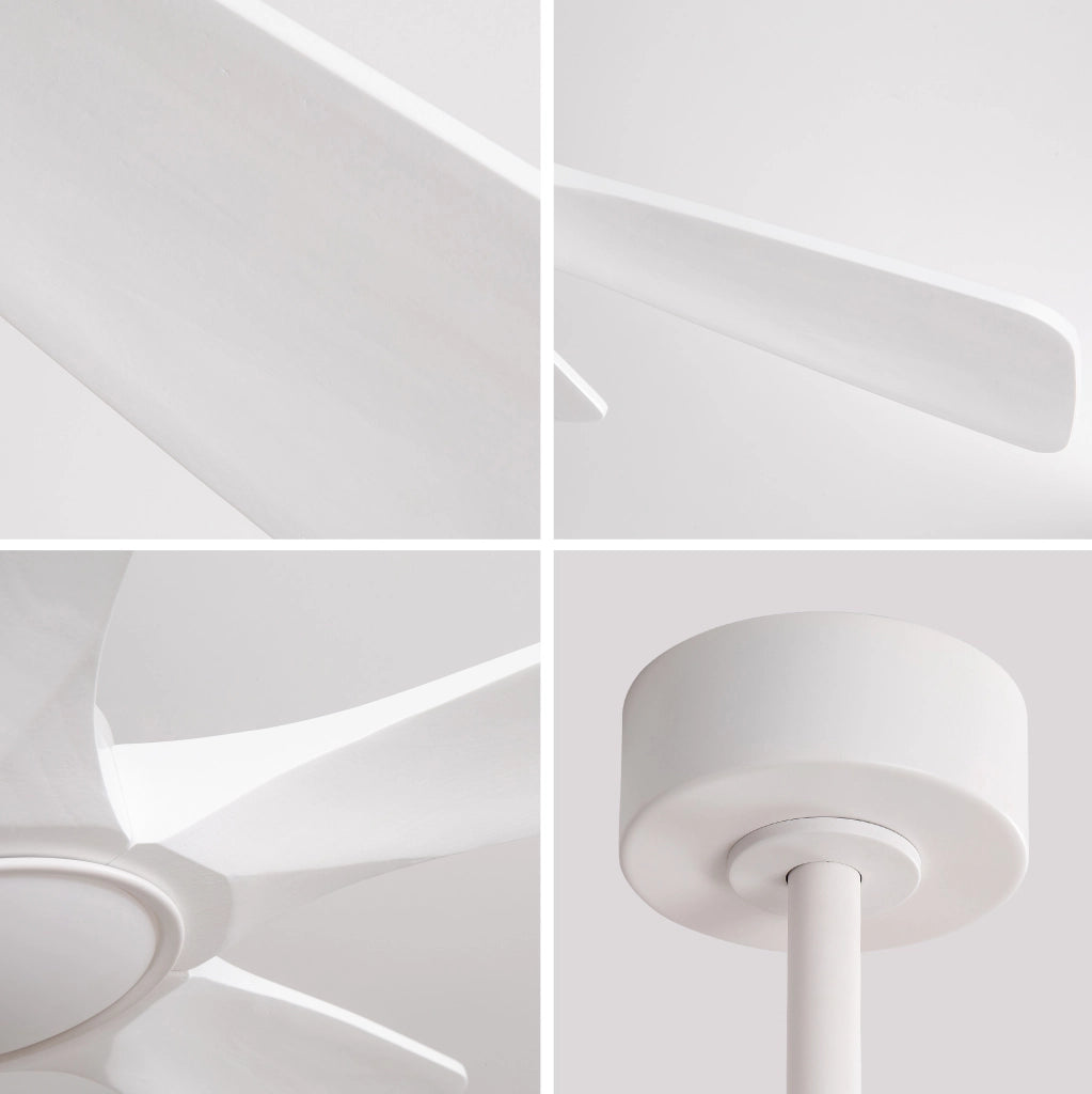 VENTILATORE DA SOFFITTO 106,68 cm Bianco LED dimmerabile con telecomando