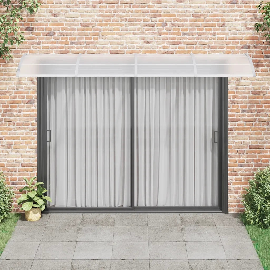 Pensilina per porta grigia 350x100 cm in policarbonato CFW6594766