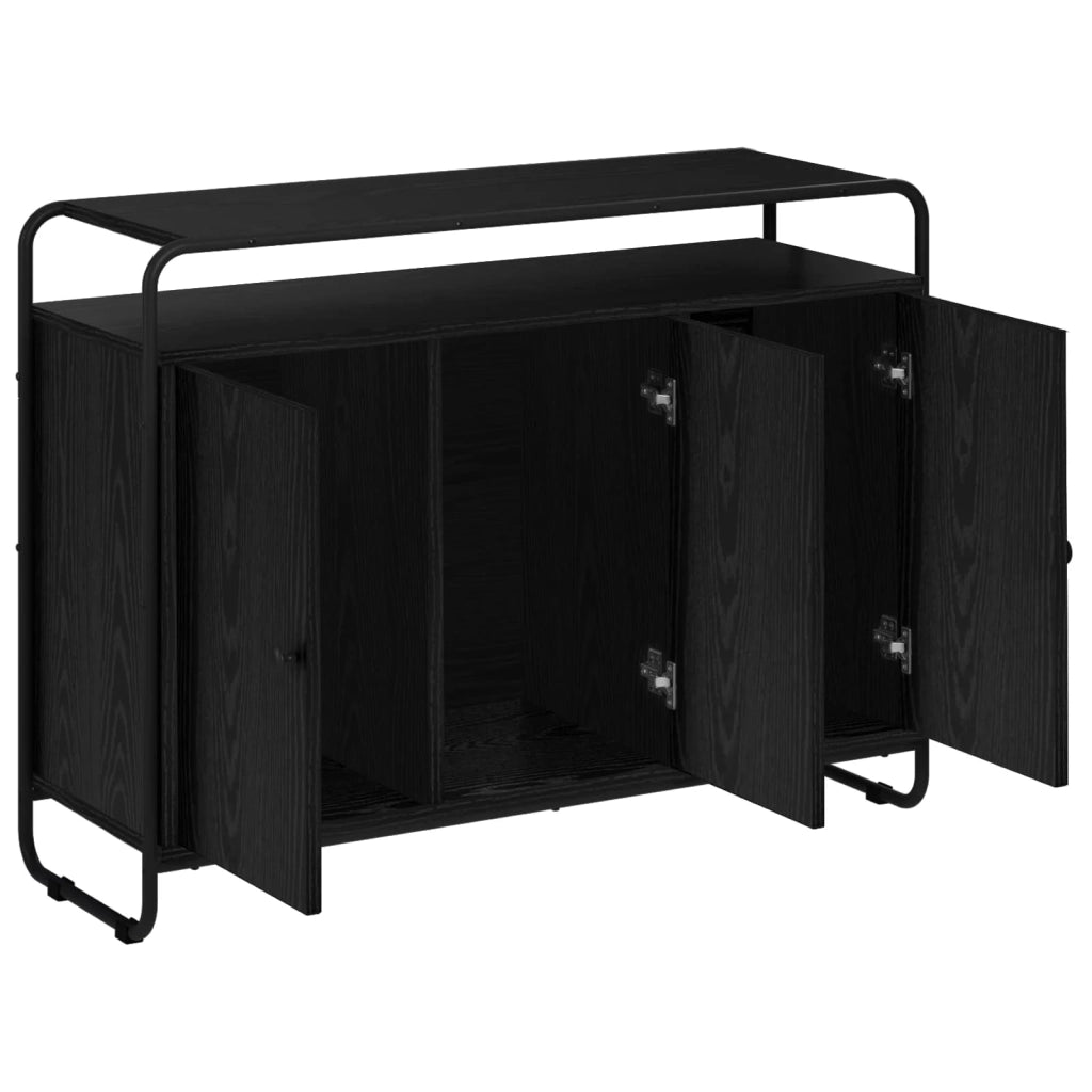 Credenza Rovere Nero 102 x 35 x 75 cm Legno ingegnerizzato 8007984