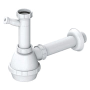 Trade Shop - Sifone A Bottiglia Moplen 1 Via Con Attacco Lavastoviglie 1" 1/2 X40 -