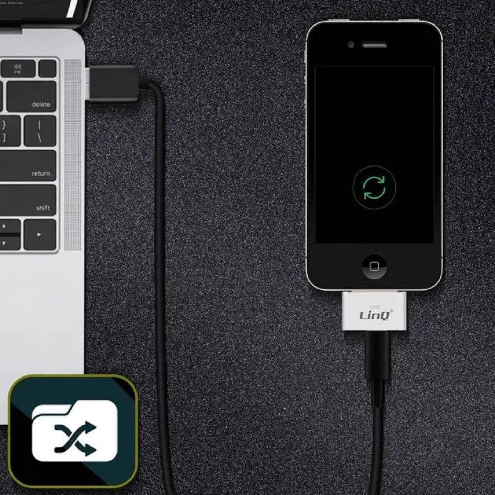 Trade Shop - Adattatore Di Ricarica Sincronizzazione Iphone Apple Da 30 Pin A Lightning Ip-7749 -