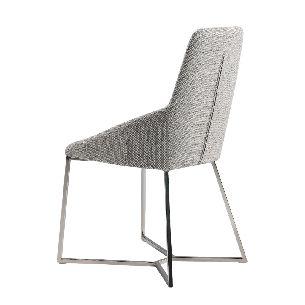 Sedia in tessuto grigio