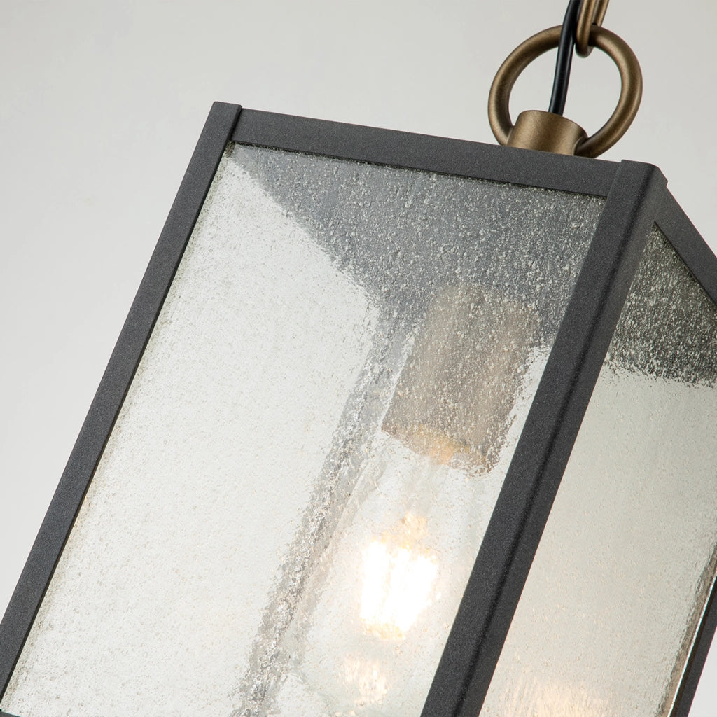 Lampada a sospensione esterna Lahden zinco E27 IP44