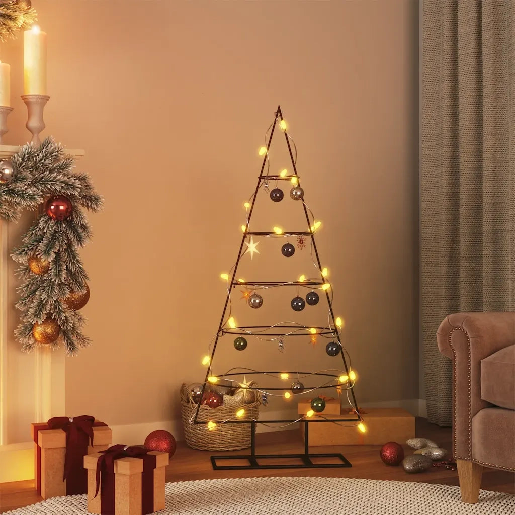 Albero di Natale | Decorazioni natalizie in metallo 125 cm Acciaio Verniciato a Polvere