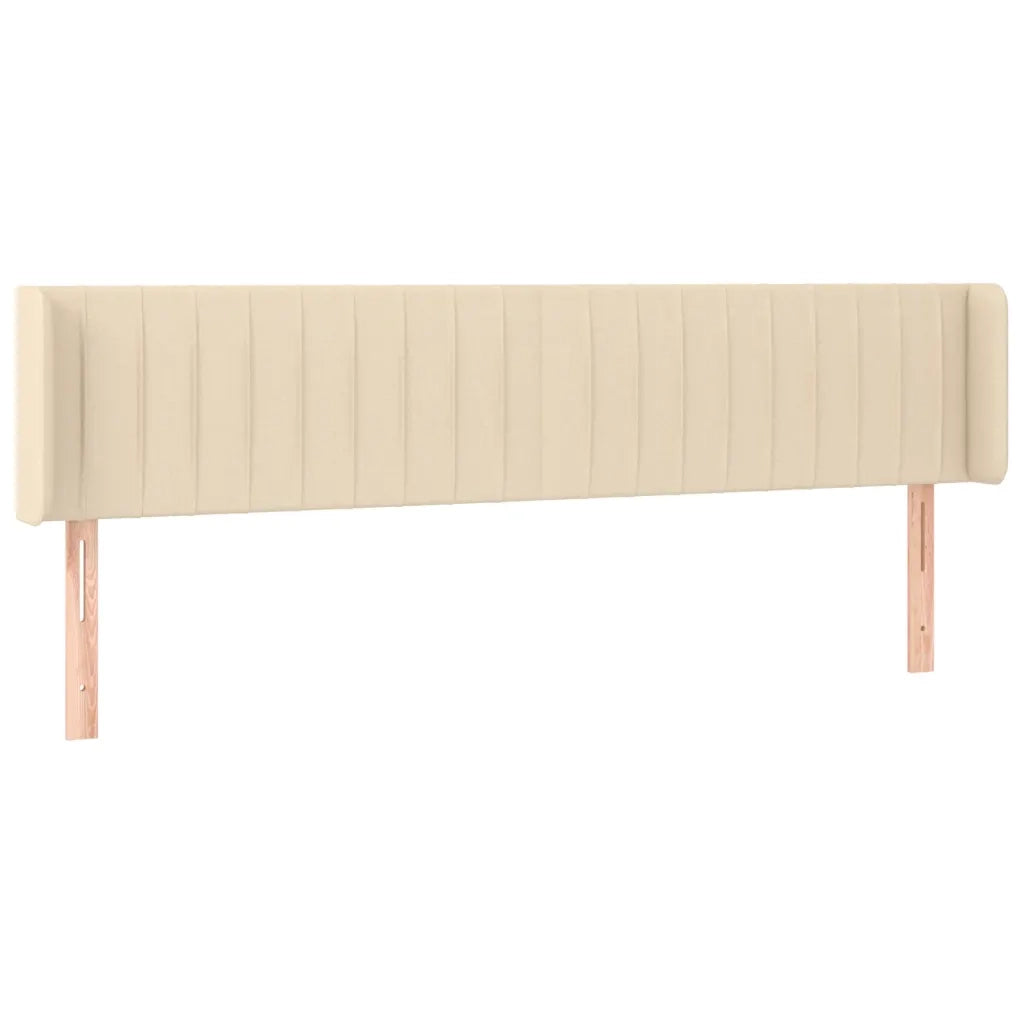 Testiera a LED-Testata con LED Crema 183x16x78/88 cm in Tessuto 354608
