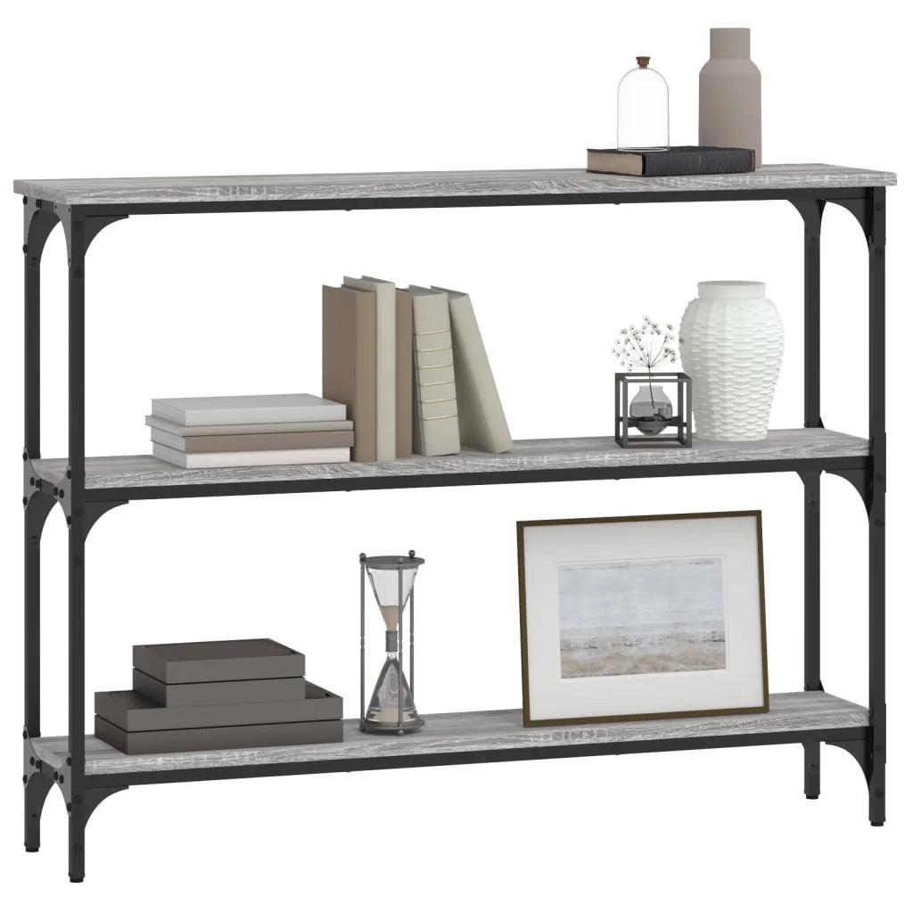 Tavolino Consolle Grigio Sonoma 100x22,5x75cm Legno Multistratocod mxl 83328