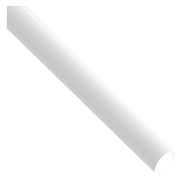 PROFILO TONDO AUTOADESIVO PER ANGOLI mm 14x14X1 - mt 2,6 satinato bianco- 8 pezzi  - ARCANSAS