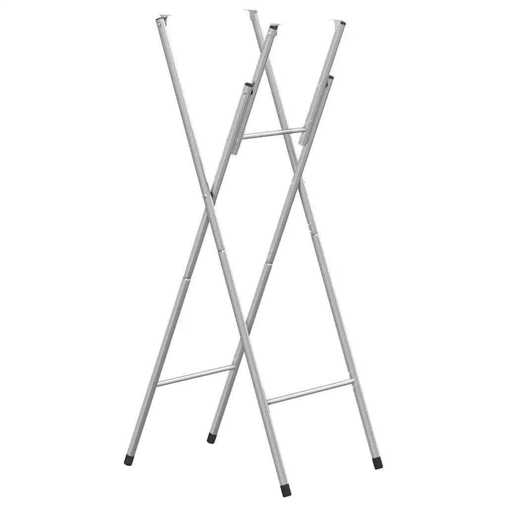 Gambe Pieghevoli per Tavolo da Bar Argento 45x53x108 cm Acciaiocod mxl 70510