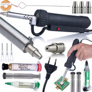 Elettrica Dissaldatrice Manuale 350W – Alta Potenza e Precisione | Set Completo con Flux e Cavo | Ideale per Elettronica