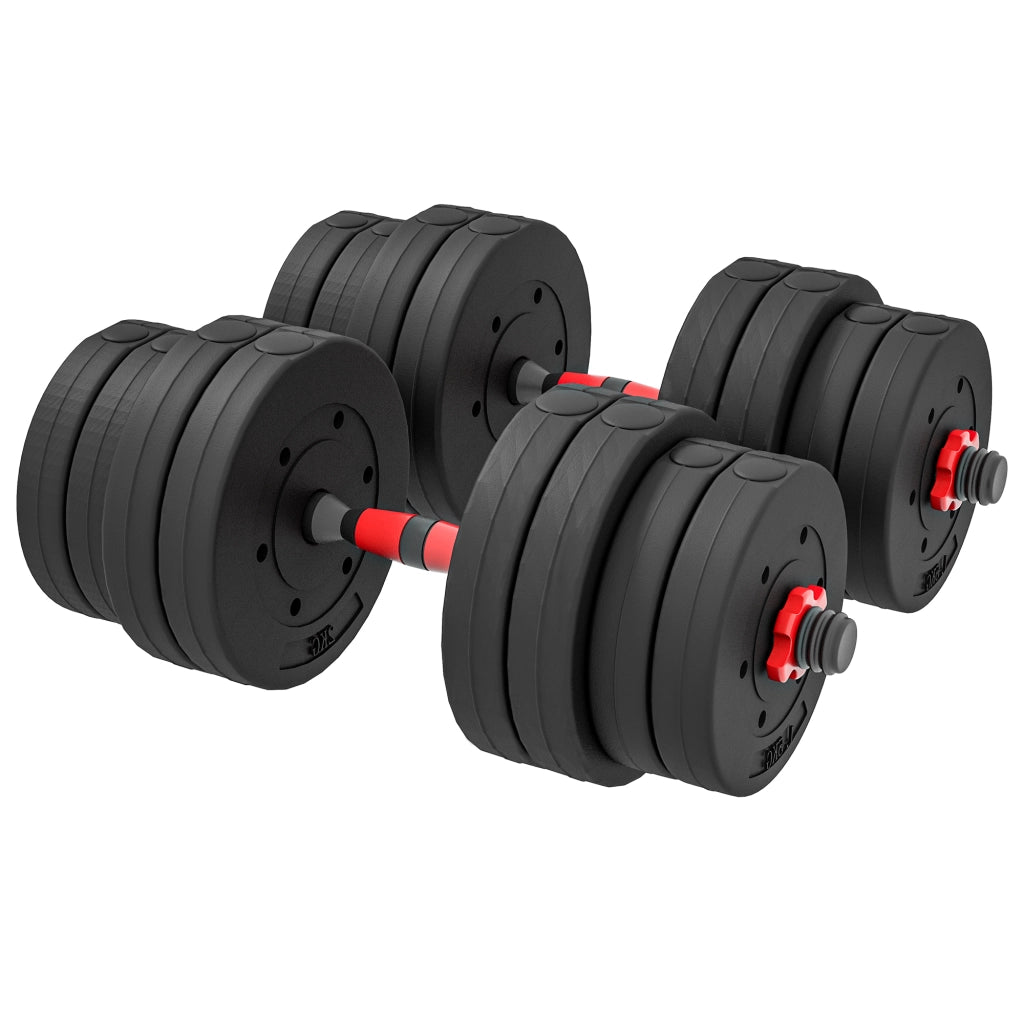 Set di manubri regolabili 30 kg con barre ¨C zephmum ¨C 2 in 1 per allenamento
