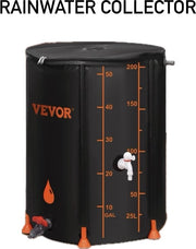 Serbatoio d'acqua collaudabile - Capacità 201 L - Materiale duraturo - Colore nero