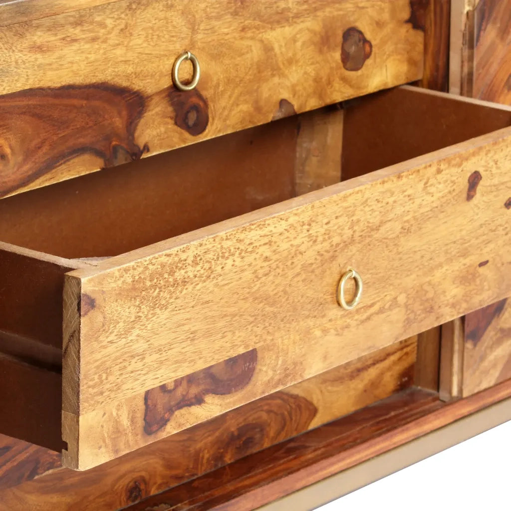 Credenza 118x30x60 cm in Legno Massello di Acacia 247997