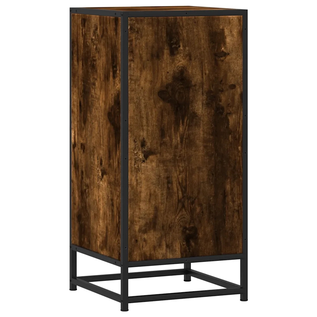 Credenza Rovere Fumo 35,5x35x76 cm in Truciolato
