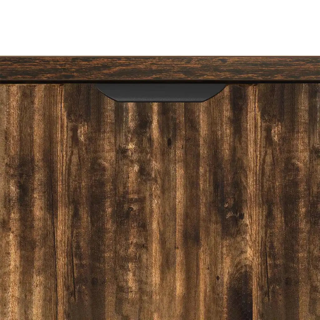 Mobile da Bagno con cassetto Rovere fumé 39,5 x 36 x 88 cm