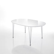 Tavolo allungabile effetto legno bianco cm. H.75xP.105xL.170 (chiuso)