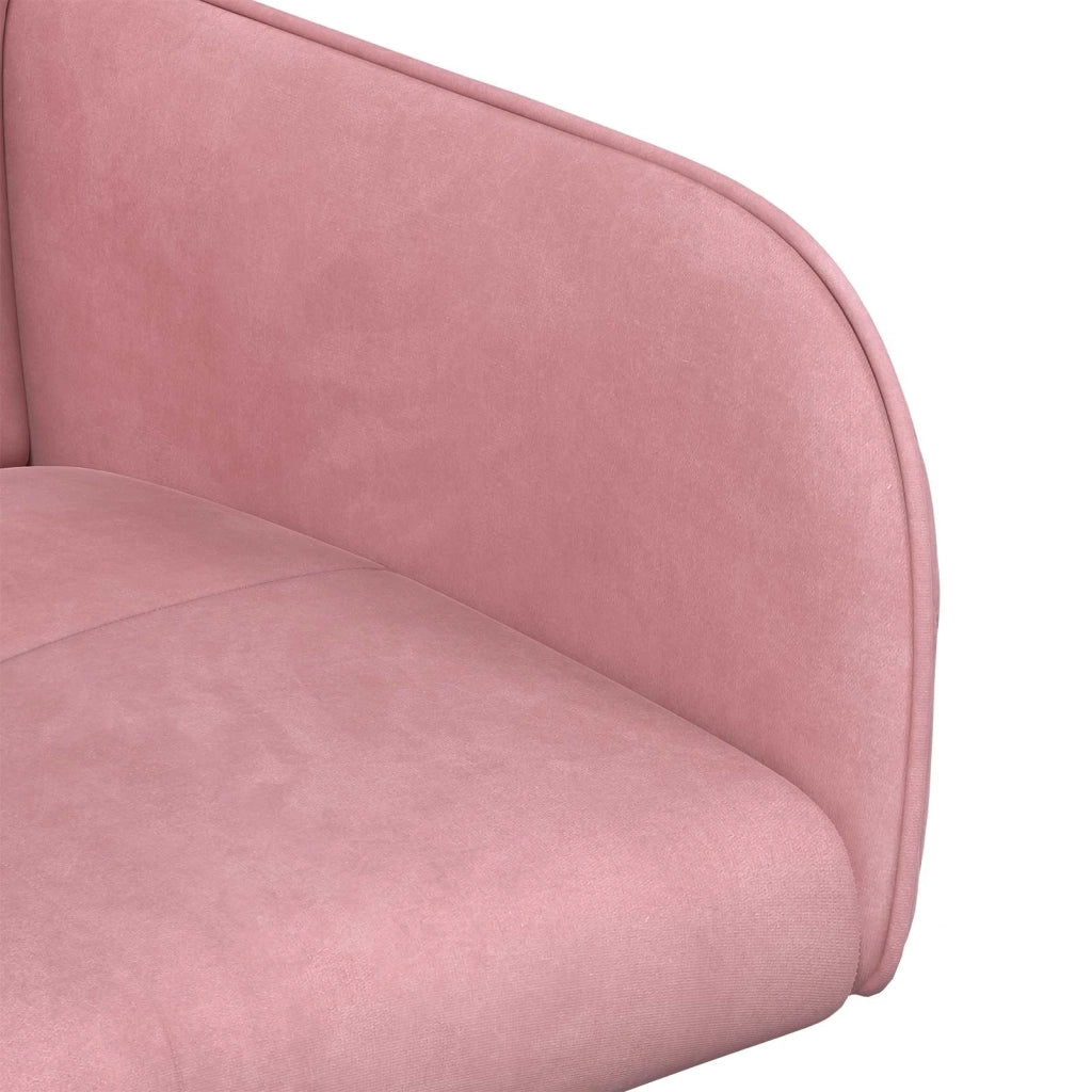 Sedie da pranzo 2 pz Velluto Rosa 59 x 56,5 x 86 cm 42034296