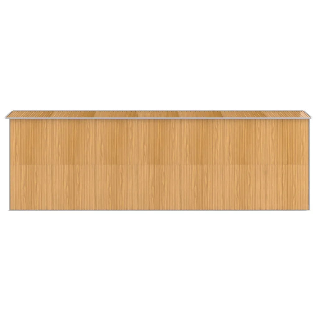 Capanno Giardino Marrone Chiaro 192x606x223 cm Acciaio Zincato cod mxl 65838